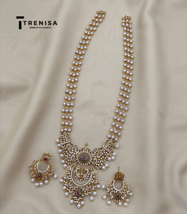 Antique Polish Beaded Long Chain Haram