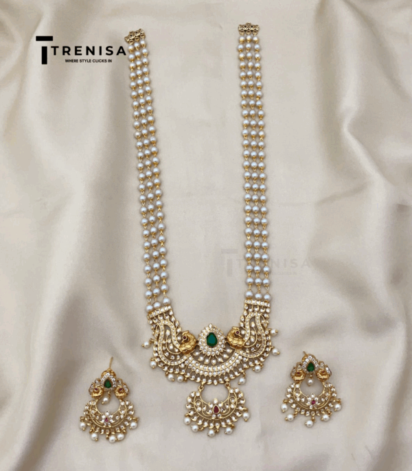 Antique Polish Beaded Long Chain Haram