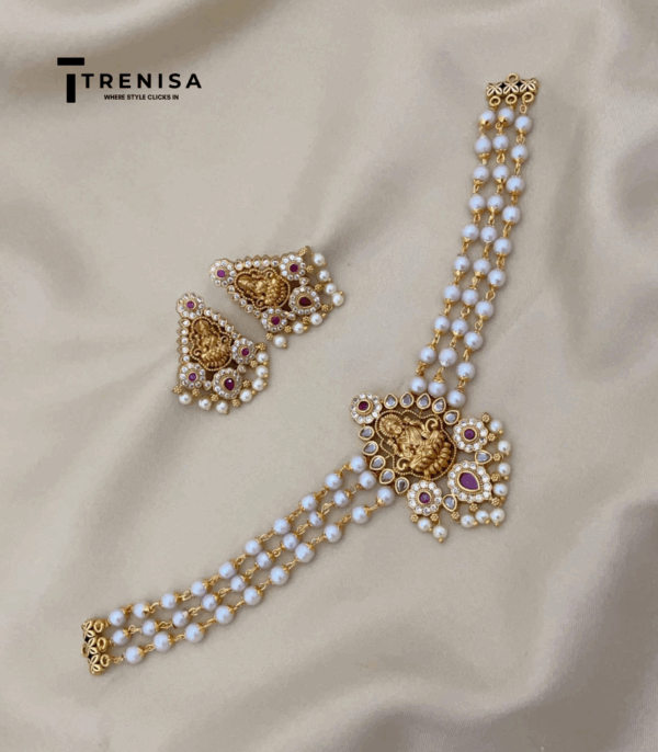 Antique Polish Beaded Temple Design Chocker Haram