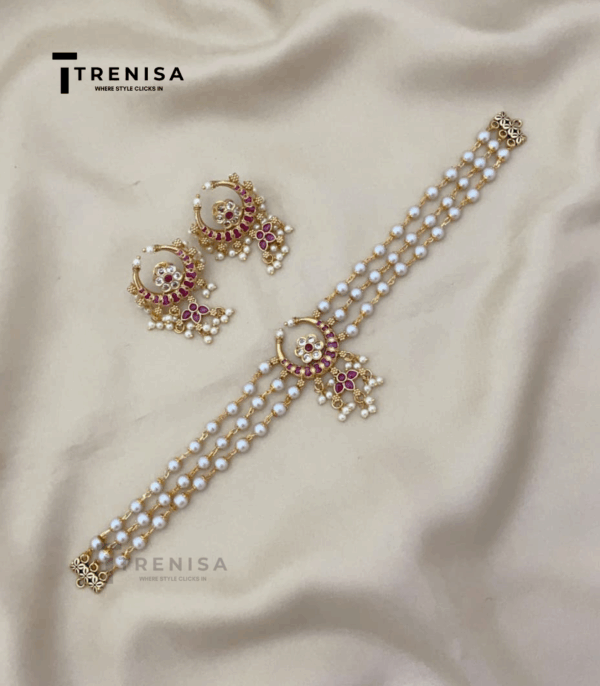 Antique Polish Beaded Stone Chocker Haram