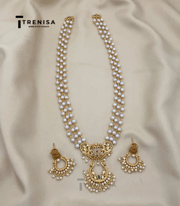 Antique Polish Beaded Long Chain Haram